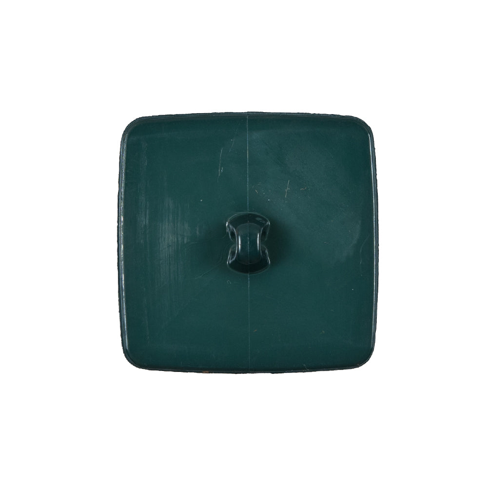 Italian Sycamore Green Square Plastic Button - 36L/23mm - Detail Italian Sycamore Green Square Plastic Button - 36L/23mm - Detail