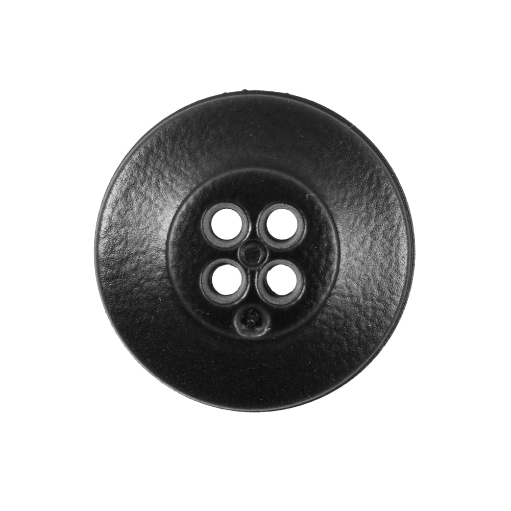 Italian Black 4-Hole Plastic Button -40L/25.5mm Detail Italian Black 4-Hole Plastic Button -40L/25.5mm Detail