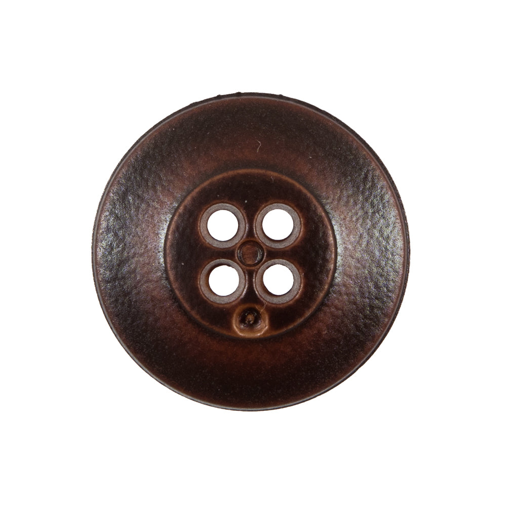 Italian Dark Brown 4-Hole Plastic Button -40L/25.5mm Detail Italian Dark Brown 4-Hole Plastic Button -40L/25.5mm Detail