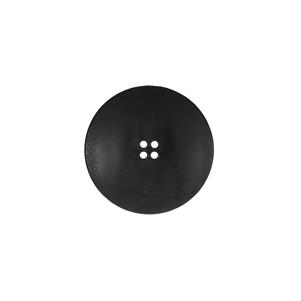 Italian Black Textured 4-Hole Button - 28L/18mm - Detail Italian Black Textured 4-Hole Button - 28L/18mm - Detail