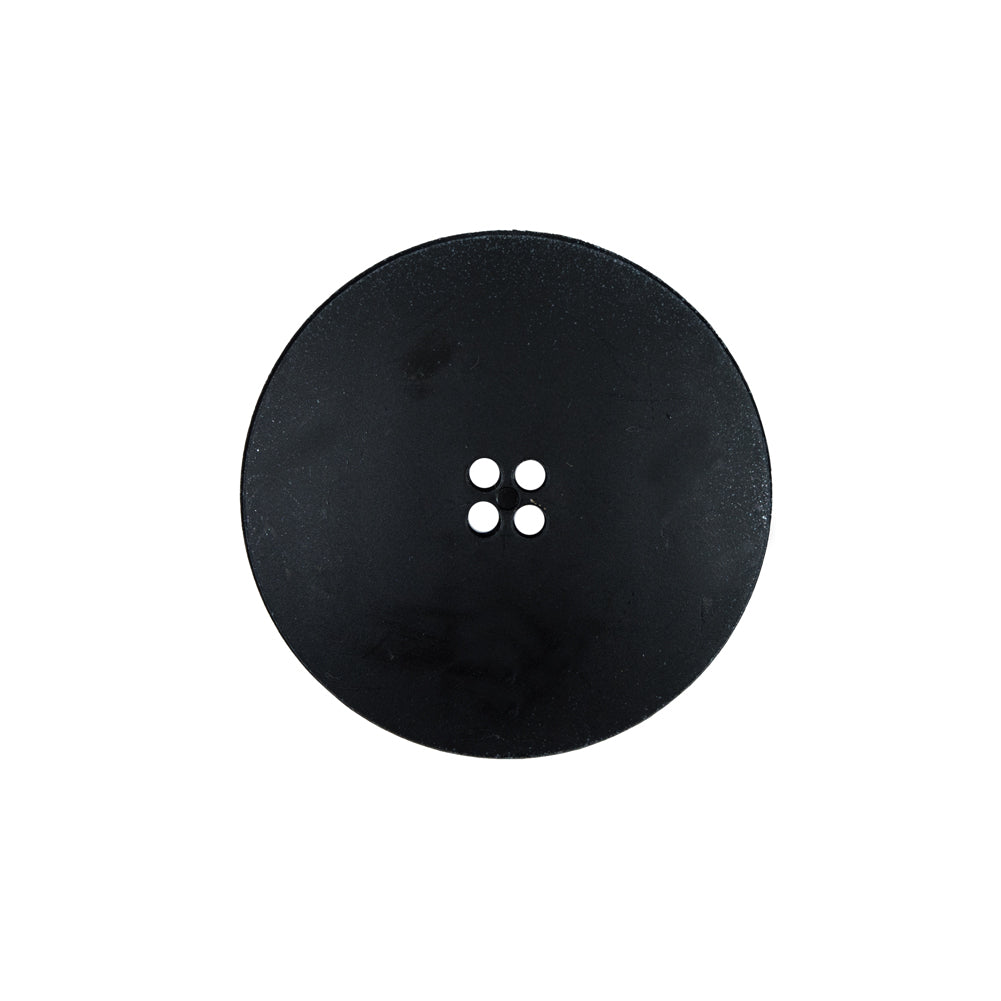 Italian Black Textured 4-Hole Button - 36L/23mm - Detail Italian Black Textured 4-Hole Button - 36L/23mm - Detail