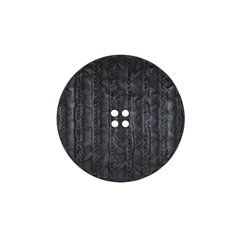 Italian Black Textured 4-Hole Button - 36L/23mm Italian Black Textured 4-Hole Button - 36L/23mm