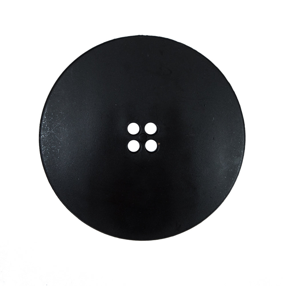 Italian Black Textured 4-Hole Button - 44L/28mm Detail Italian Black Textured 4-Hole Button - 44L/28mm Detail