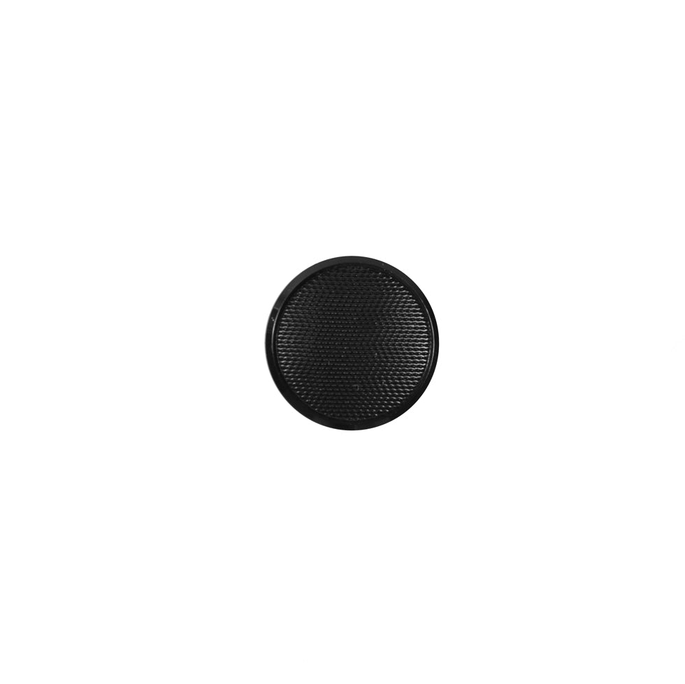 Italian Black Textured Plastic Button - 16L/10mm Italian Black Textured Plastic Button - 16L/10mm