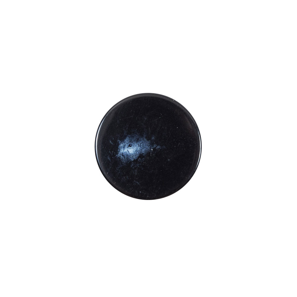 Italian Blue Glossy Plastic Button - 24L/15mm Italian Blue Glossy Plastic Button - 24L/15mm