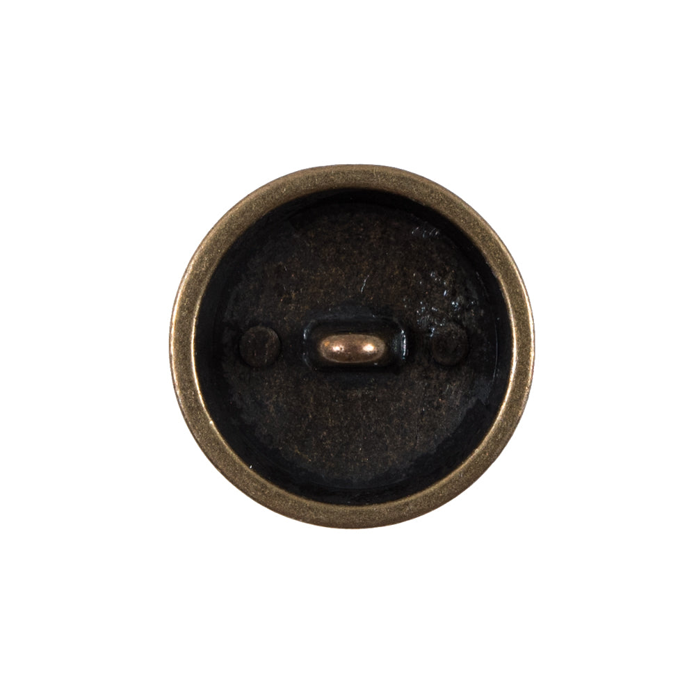 Italian Gold Perforated Metal Button - 36L/23mm Detail Italian Gold Perforated Metal Button - 36L/23mm Detail