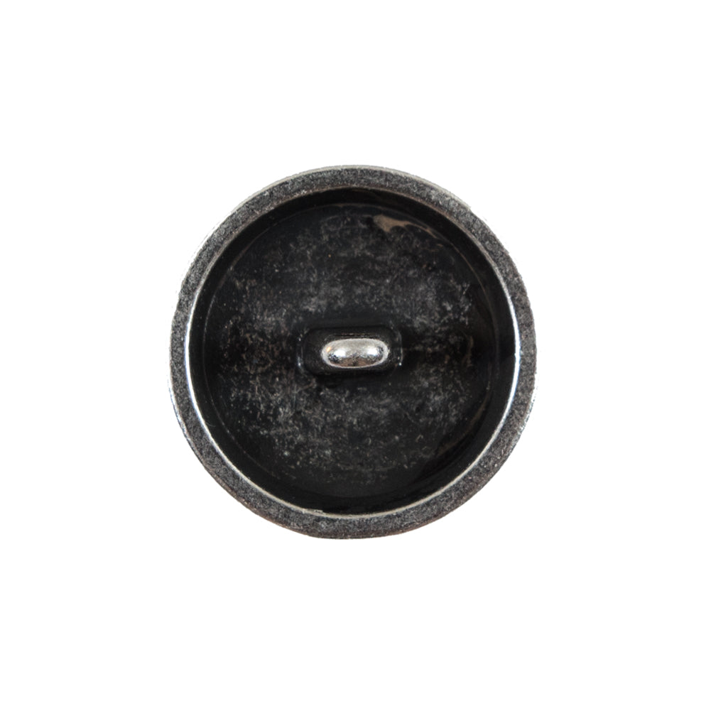 Italian Silver Zamac Perforated Metal Button - 36L/23mm - Detail Italian Silver Zamac Perforated Metal Button - 36L/23mm - Detail