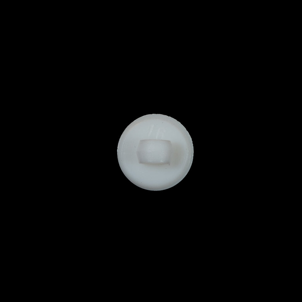 Italian White Textured Plastic Button - 16L/10mm - Detail Italian White Textured Plastic Button - 16L/10mm - Detail