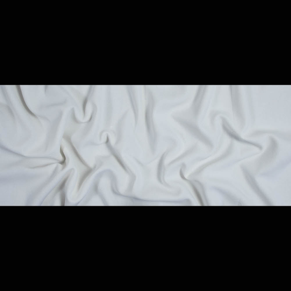 Italian Ivory Virgin Wool Double Crepe - Folded Italian Ivory Virgin Wool Double Crepe - Folded