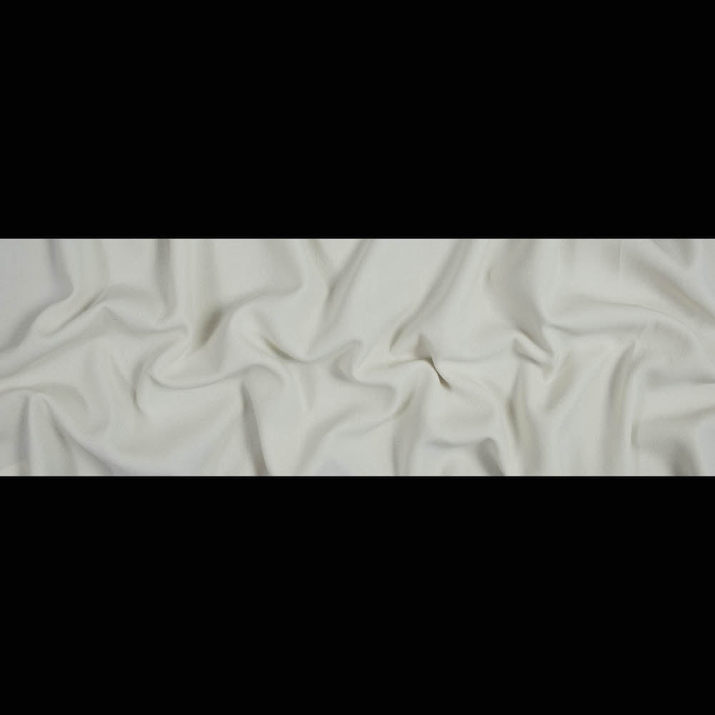 Italian Antique White Virgin Wool Double Crepe Folded Italian Antique White Virgin Wool Double Crepe Folded