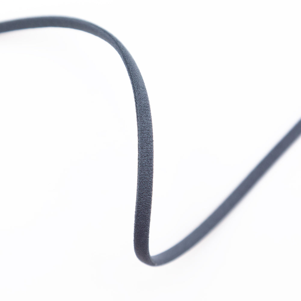 Italian Charcoal Elastic Drawstring - 0.125" Detail Italian Charcoal Elastic Drawstring - 0.125" Detail