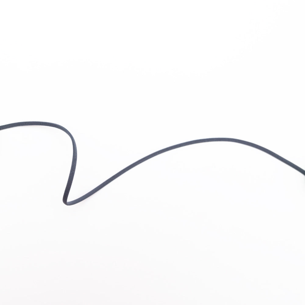 Italian Charcoal Elastic Drawstring - 0.125" Italian Charcoal Elastic Drawstring - 0.125"