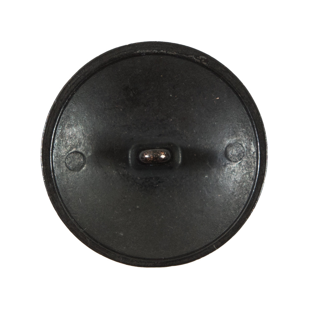 Italian Black Button with Double-Headed Eagle Emblem - 44L/28mm - Detail Italian Black Button with Double-Headed Eagle Emblem - 44L/28mm - Detail