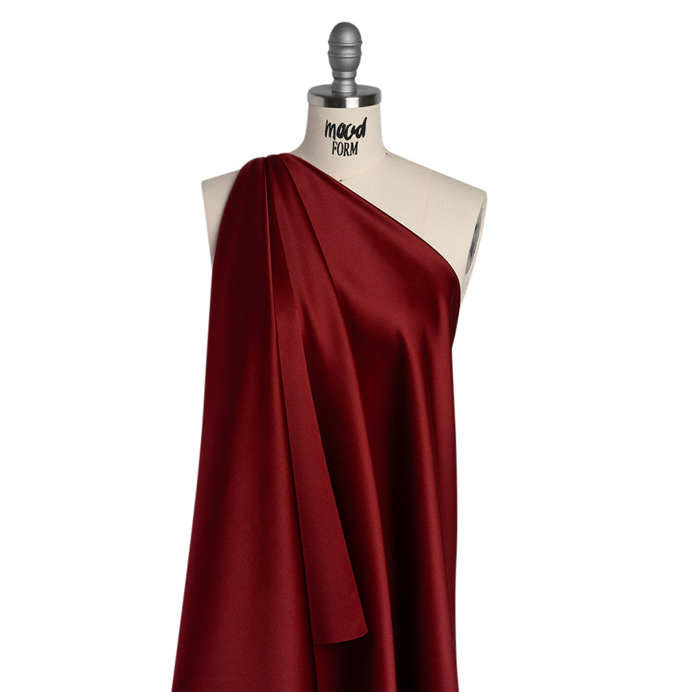 Polyester Satin - Nu Burgundy - Reverie Collection - Drape Polyester Satin - Nu Burgundy - Reverie Collection - Drape