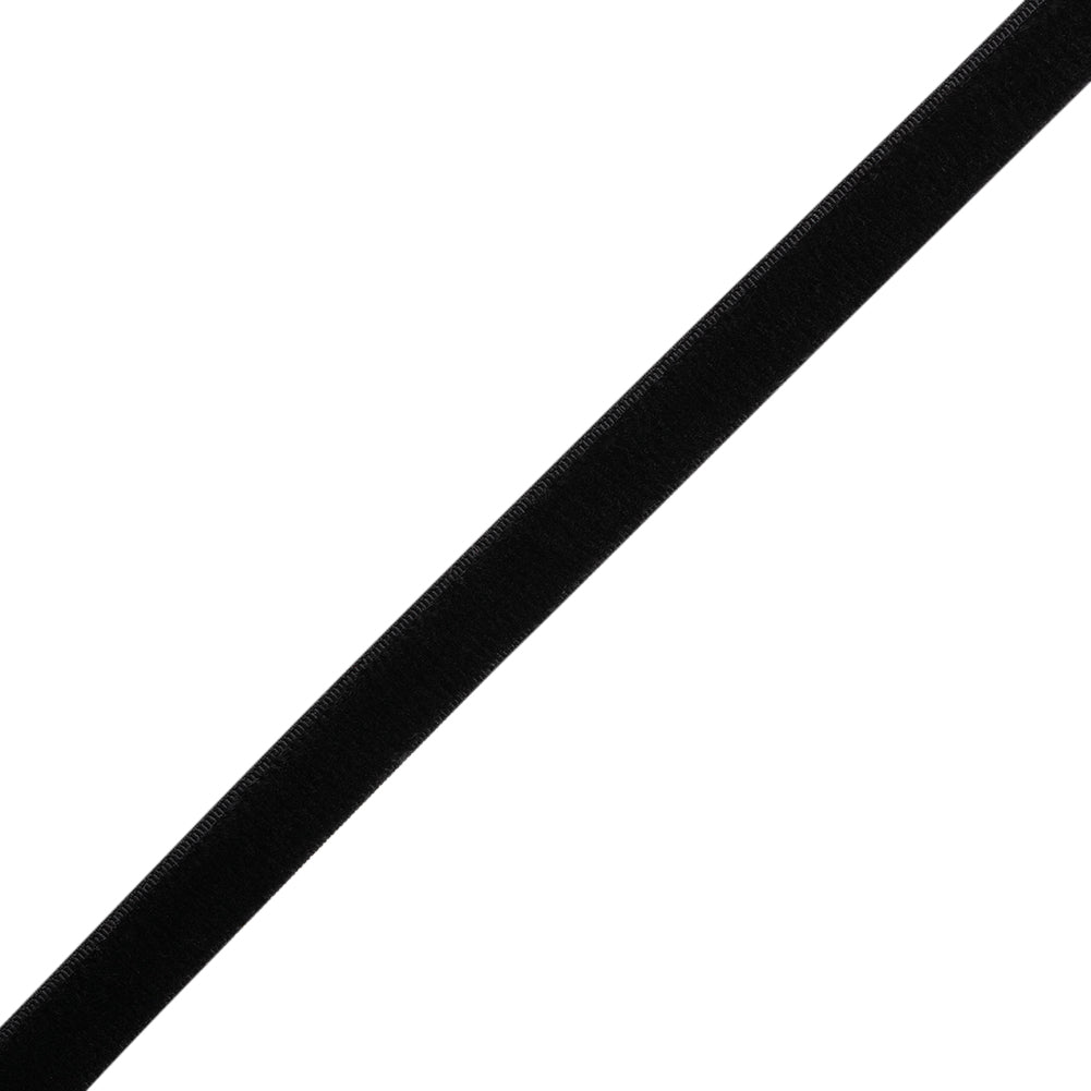 Stretch Velvet Ribbon Trim Made in Italy - 0.25" - Black - Gislaine Collection Stretch Velvet Ribbon Trim Made in Italy - 0.25" - Black - Gislaine Collection