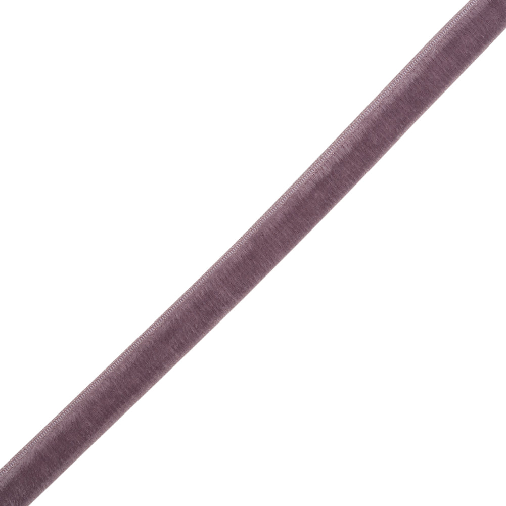 Stretch Velvet Ribbon Trim Made in Italy - 0.25" - Dusty Lilac - Gislaine Collection Stretch Velvet Ribbon Trim Made in Italy - 0.25" - Dusty Lilac - Gislaine Collection