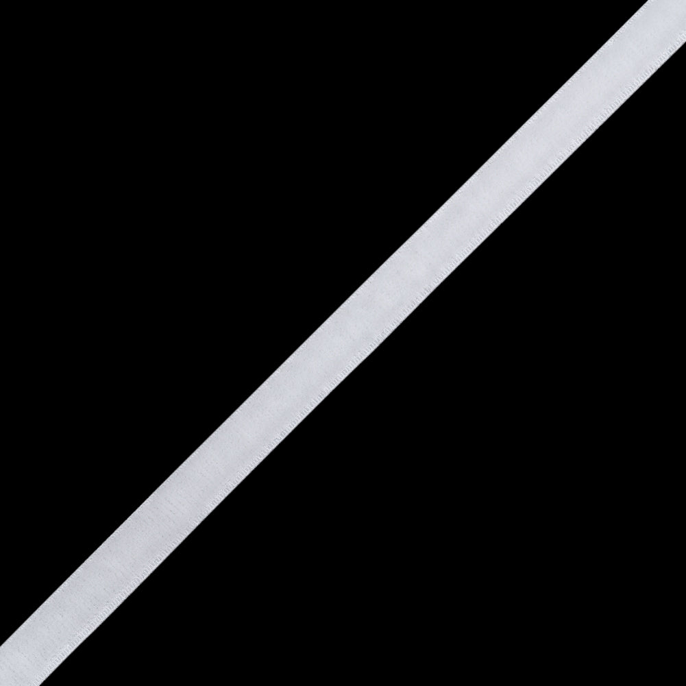 Stretch Velvet Ribbon Trim Made in Italy - 0.25" - White - Gislaine Collection Stretch Velvet Ribbon Trim Made in Italy - 0.25" - White - Gislaine Collection