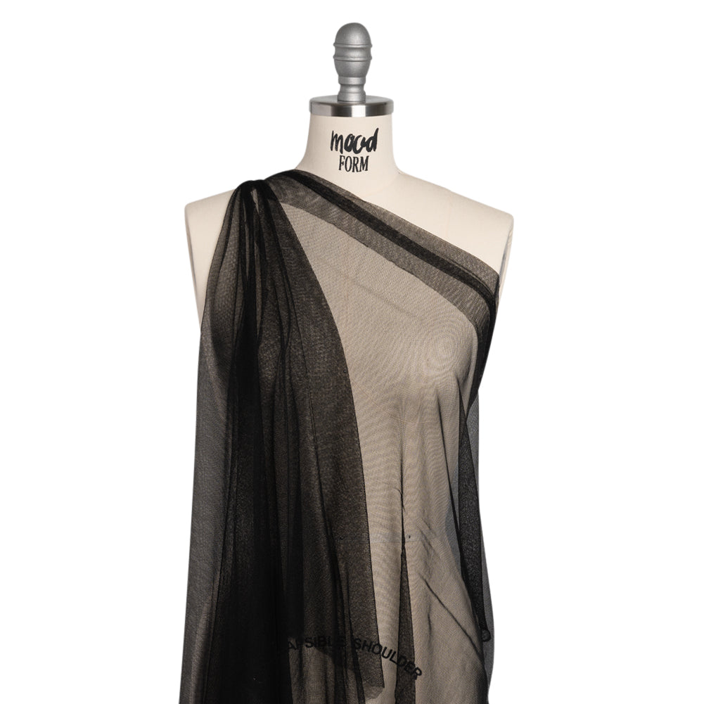 Silk Tulle - Black Drape Silk Tulle - Black Drape