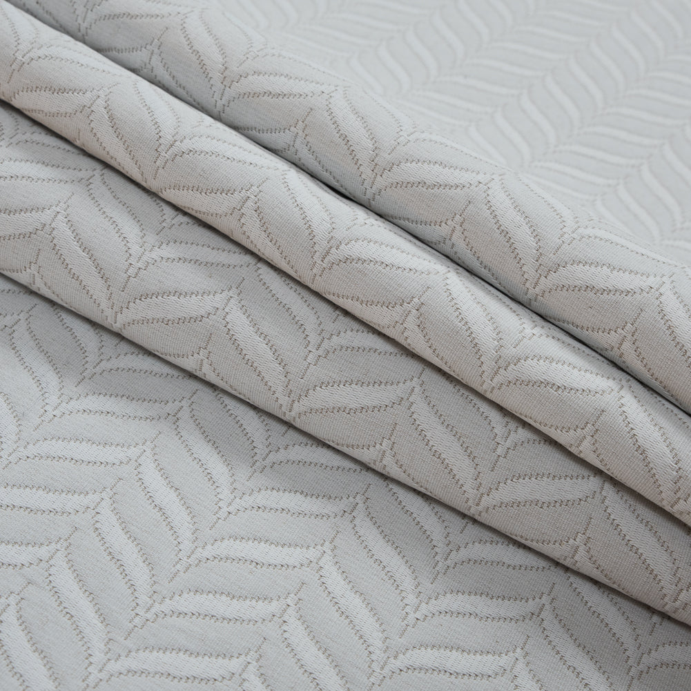 Gray Foliage Quilted Matelasse Folded Gray Foliage Quilted Matelasse Folded