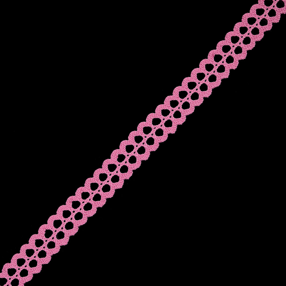 Pink European Crochet Trim - 0.75" Pink European Crochet Trim - 0.75"