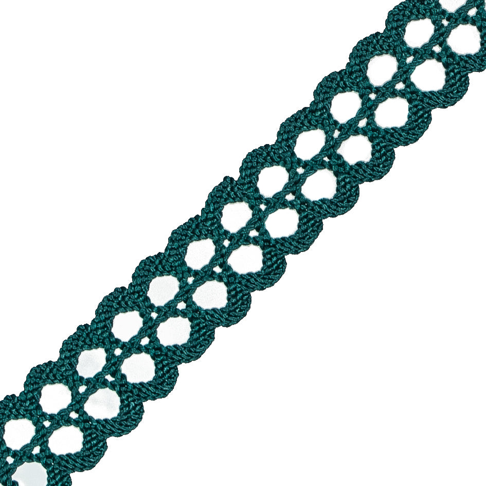 Emerald European Crochet Trim - 0.75 - Detail Emerald European Crochet Trim - 0.75 - Detail