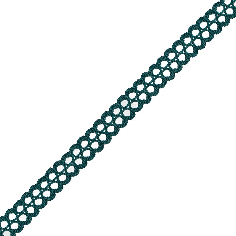 Emerald European Crochet Trim - 0.75 Emerald European Crochet Trim - 0.75