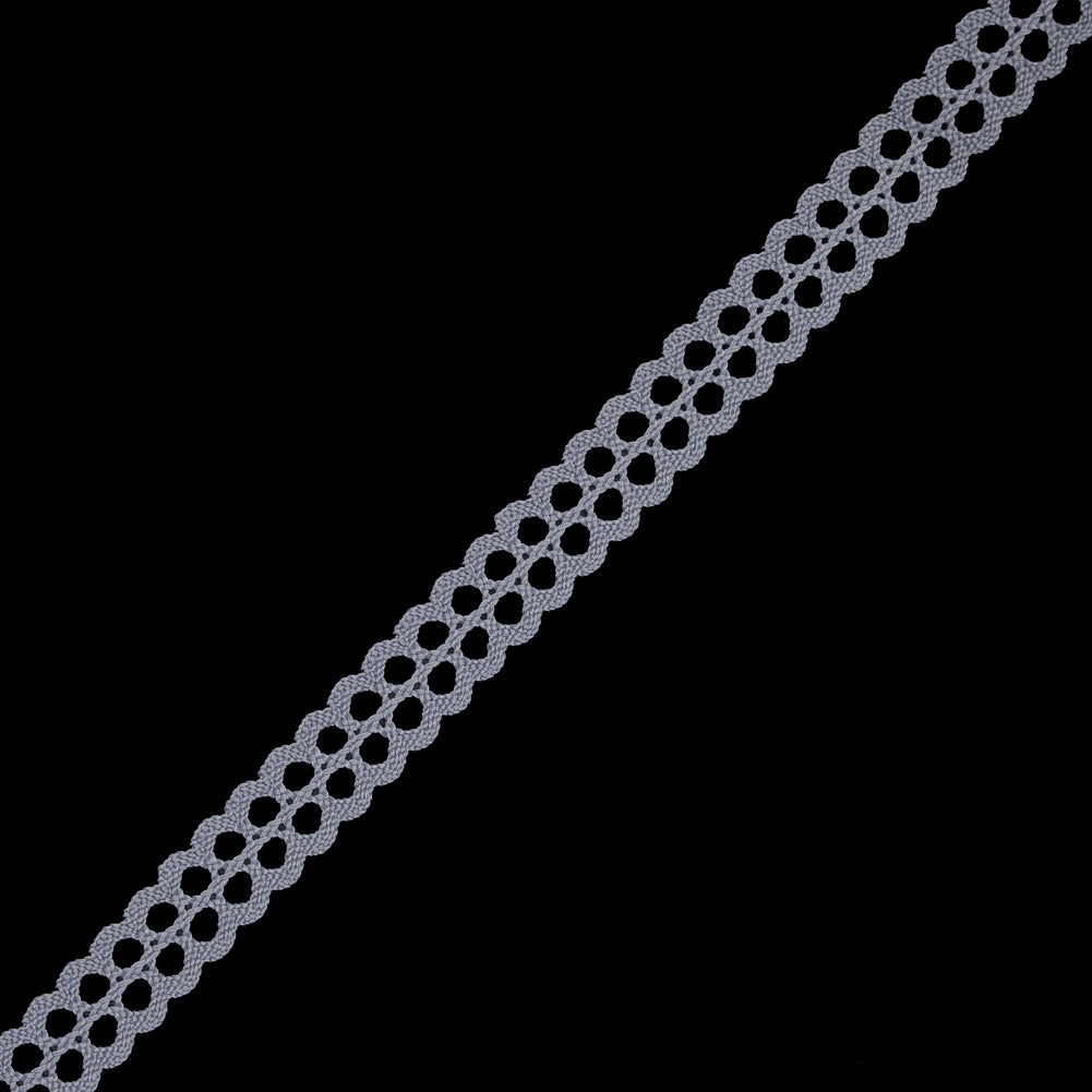 Gray European Crochet Trim - 0.75" Gray European Crochet Trim - 0.75"