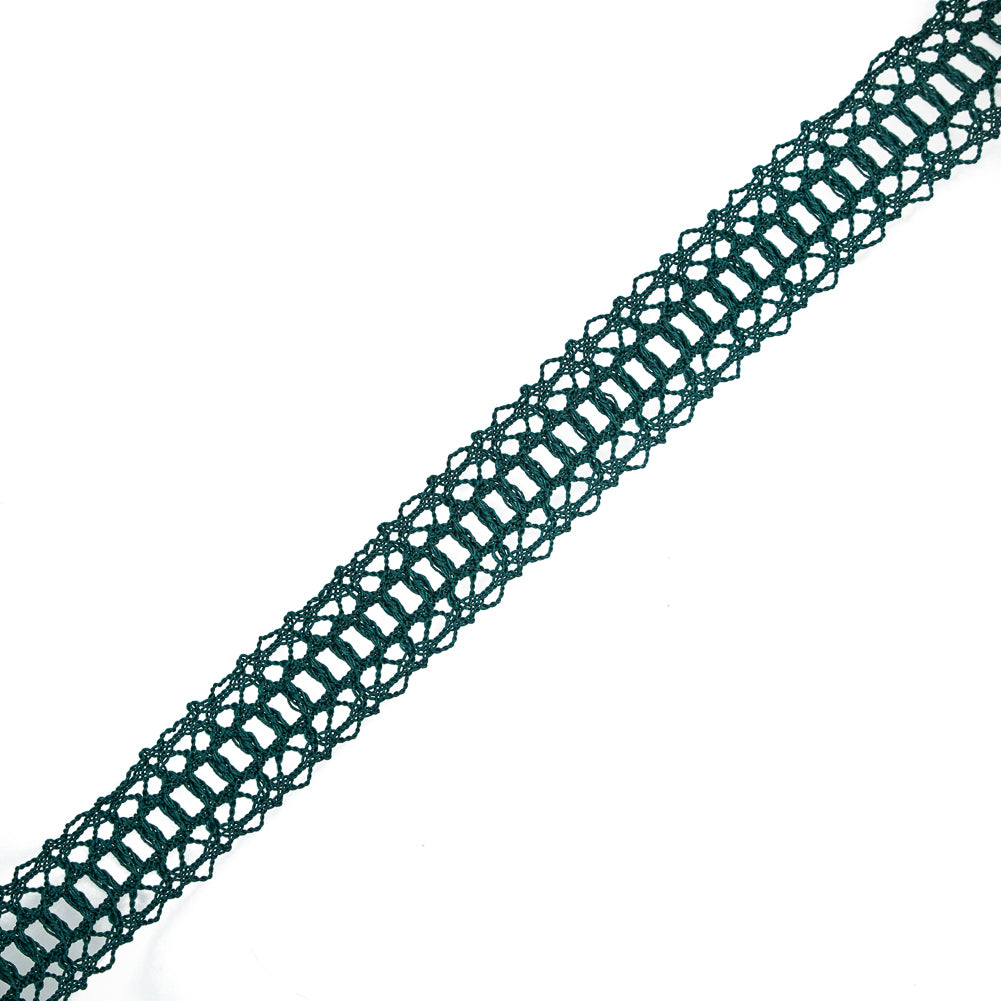 Emerald European Crochet Trim - 1.25" Emerald European Crochet Trim - 1.25"