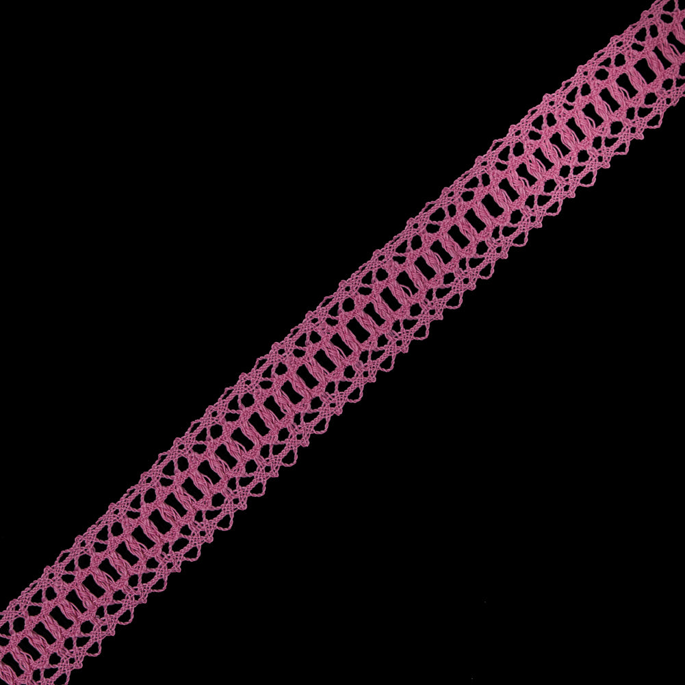 Pink European Crochet Trim - 1.25 Pink European Crochet Trim - 1.25