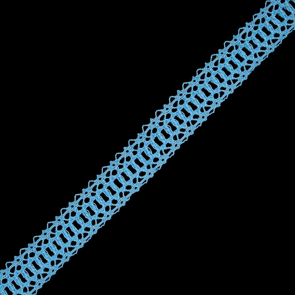 Baby Blue European Crochet Trim - 1.25" Baby Blue European Crochet Trim - 1.25"