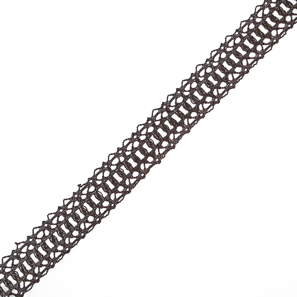 Brown European Crochet Trim - 1.25 Brown European Crochet Trim - 1.25
