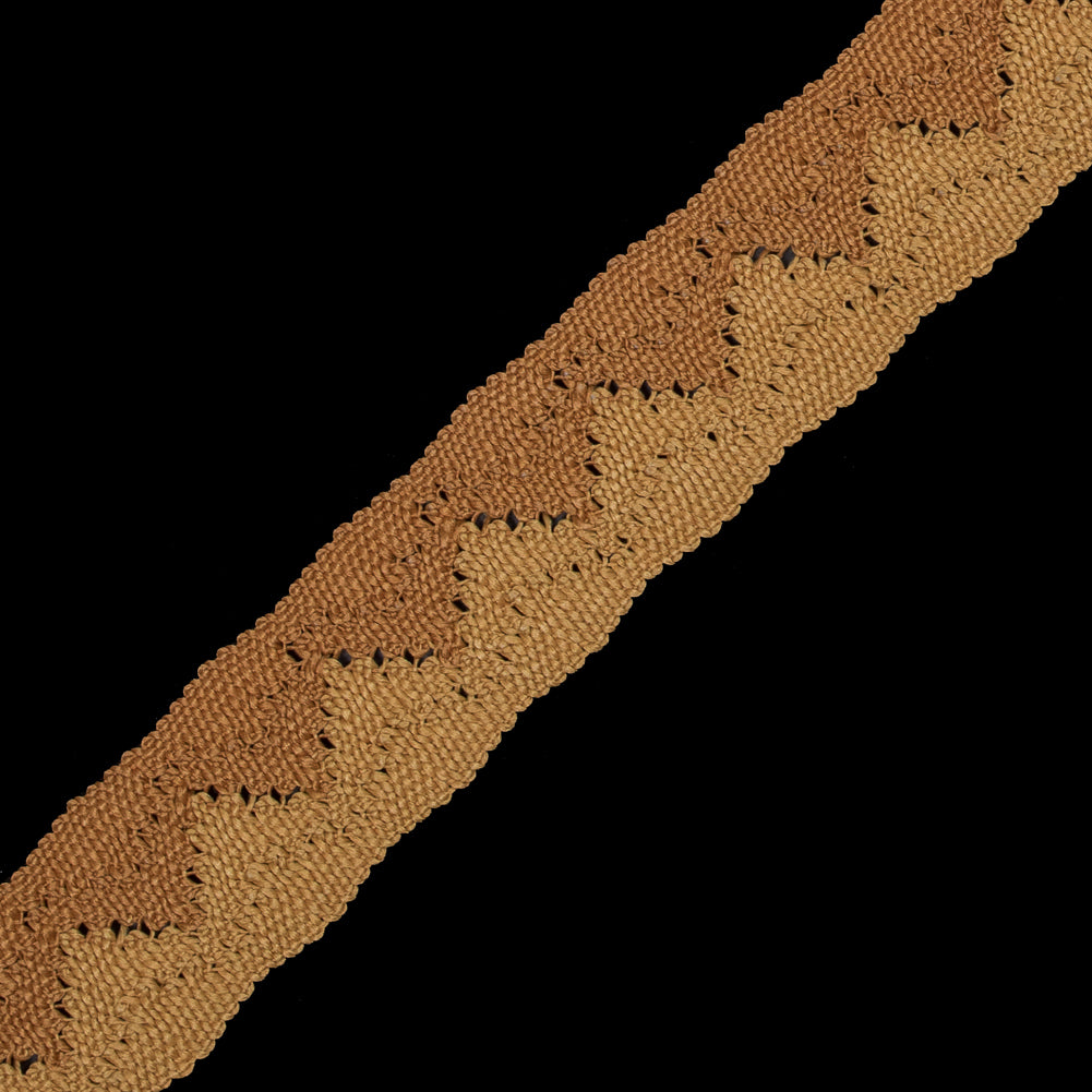 Gold Two-Tone European Crochet Trim - 1 - Detail Gold Two-Tone European Crochet Trim - 1 - Detail