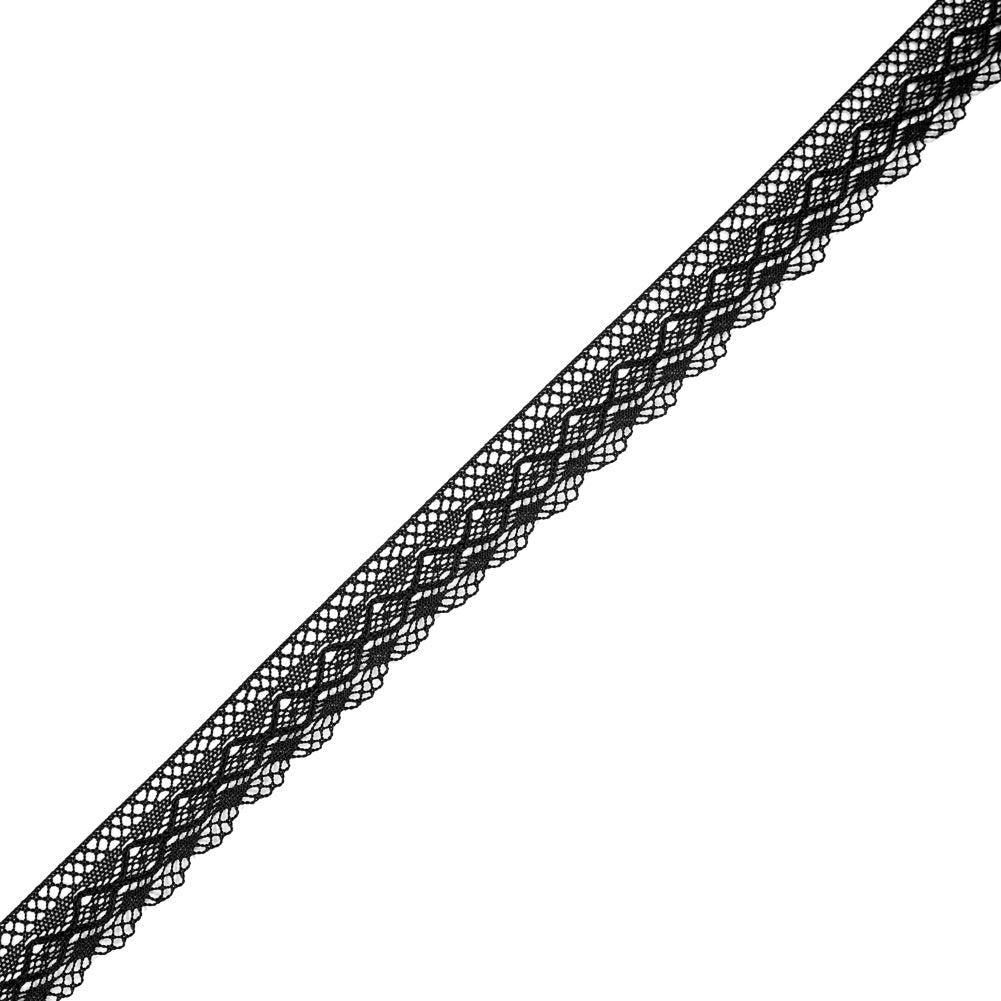 Black European Crochet Trim - 1" Black European Crochet Trim - 1"