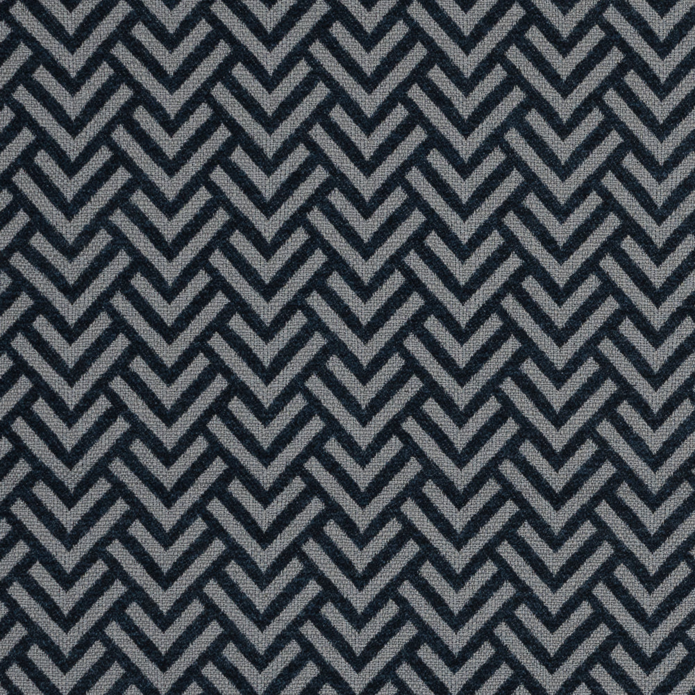 Midnight Navy Chevron Upholstery Chenille Midnight Navy Chevron Upholstery Chenille