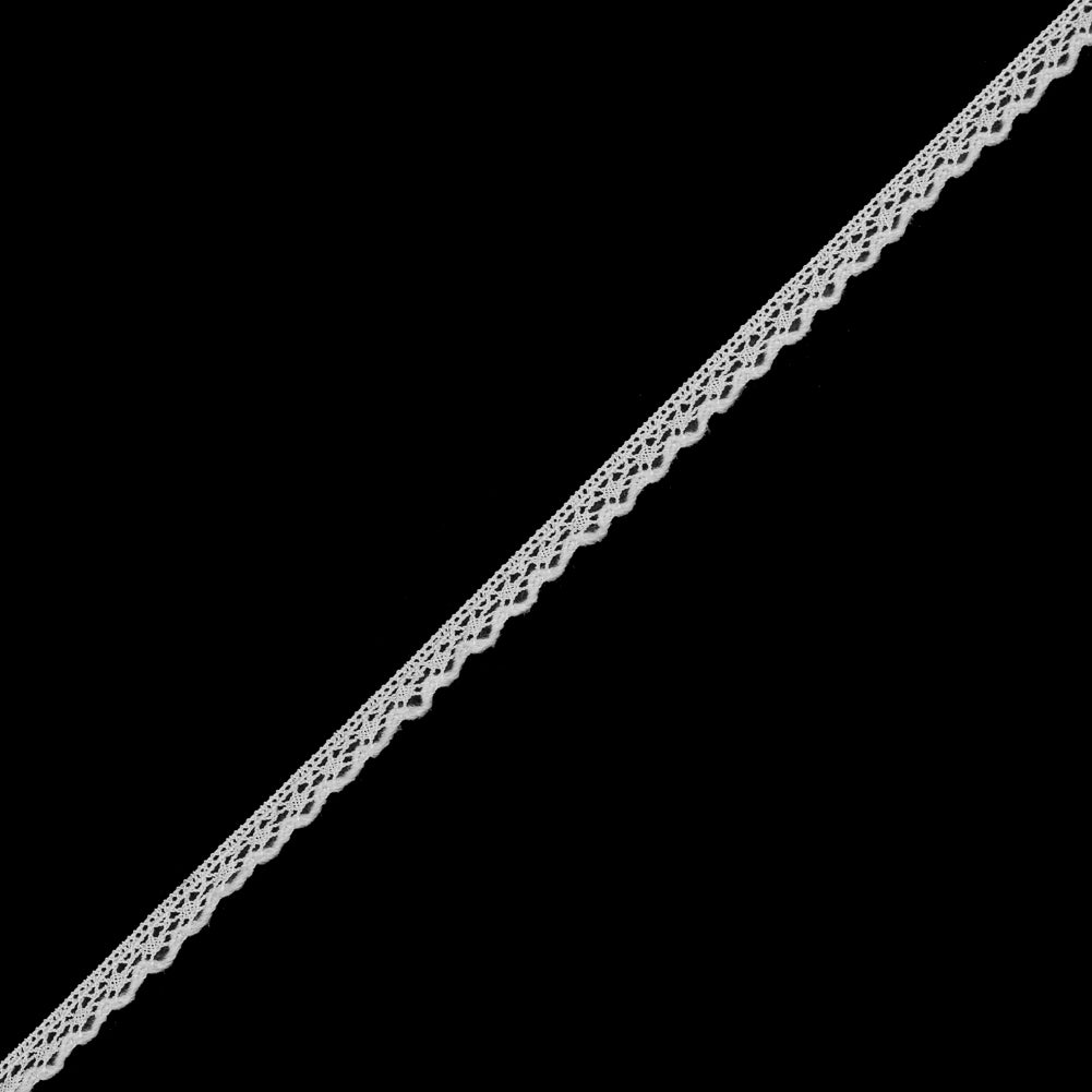 White European Crochet Trim - 0.375" White European Crochet Trim - 0.375"