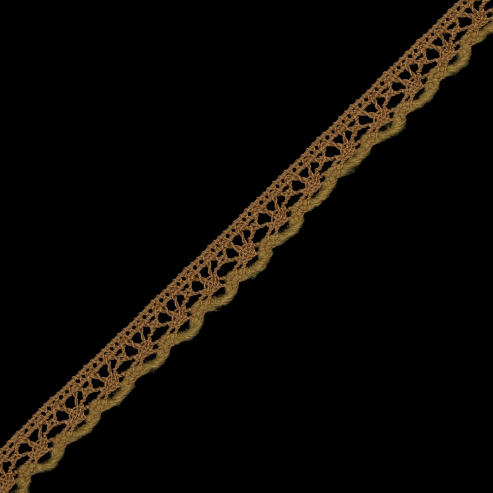 Gold European Crochet Trim - 0.375" Detail Gold European Crochet Trim - 0.375" Detail