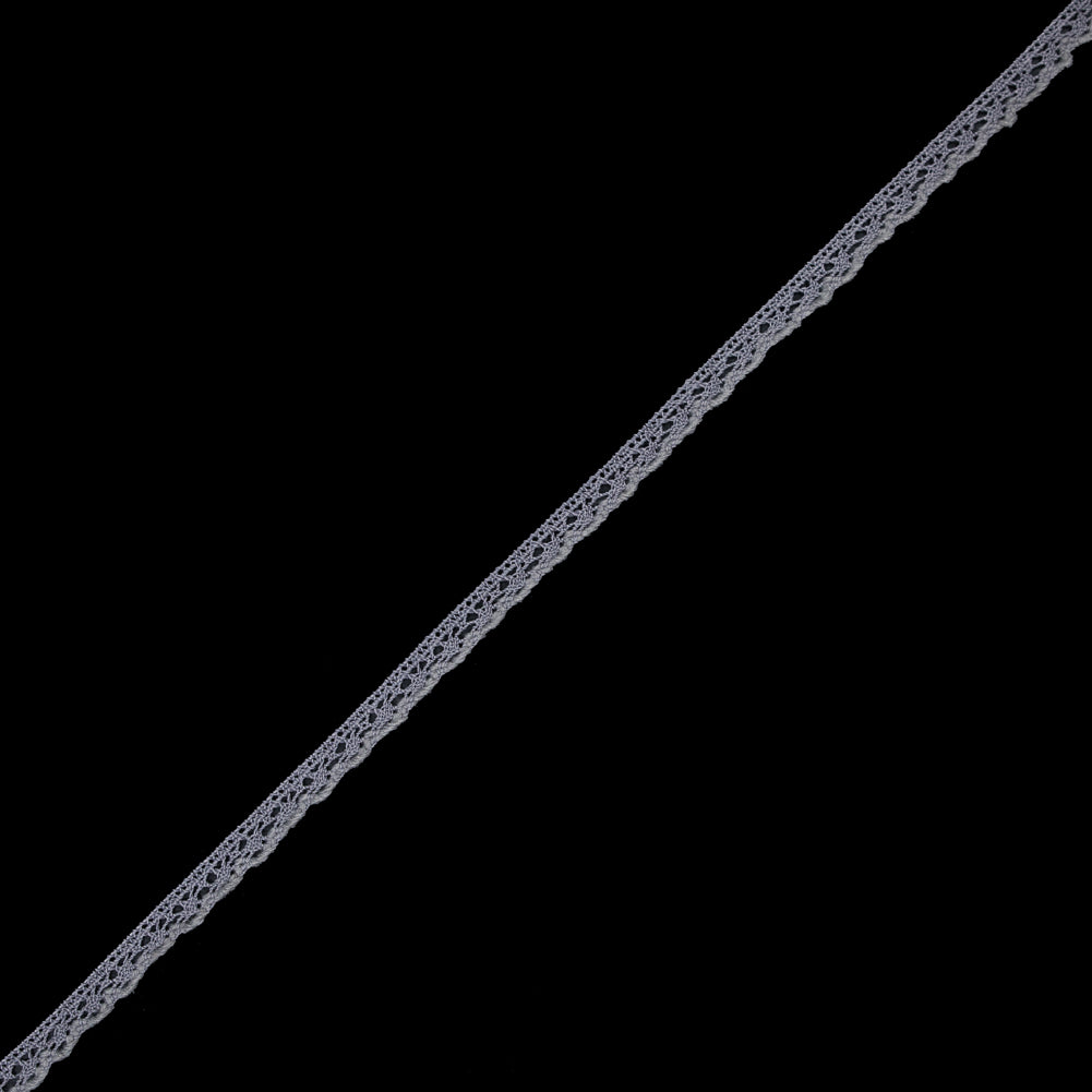 Silver European Crochet Trim - 0.375 Silver European Crochet Trim - 0.375