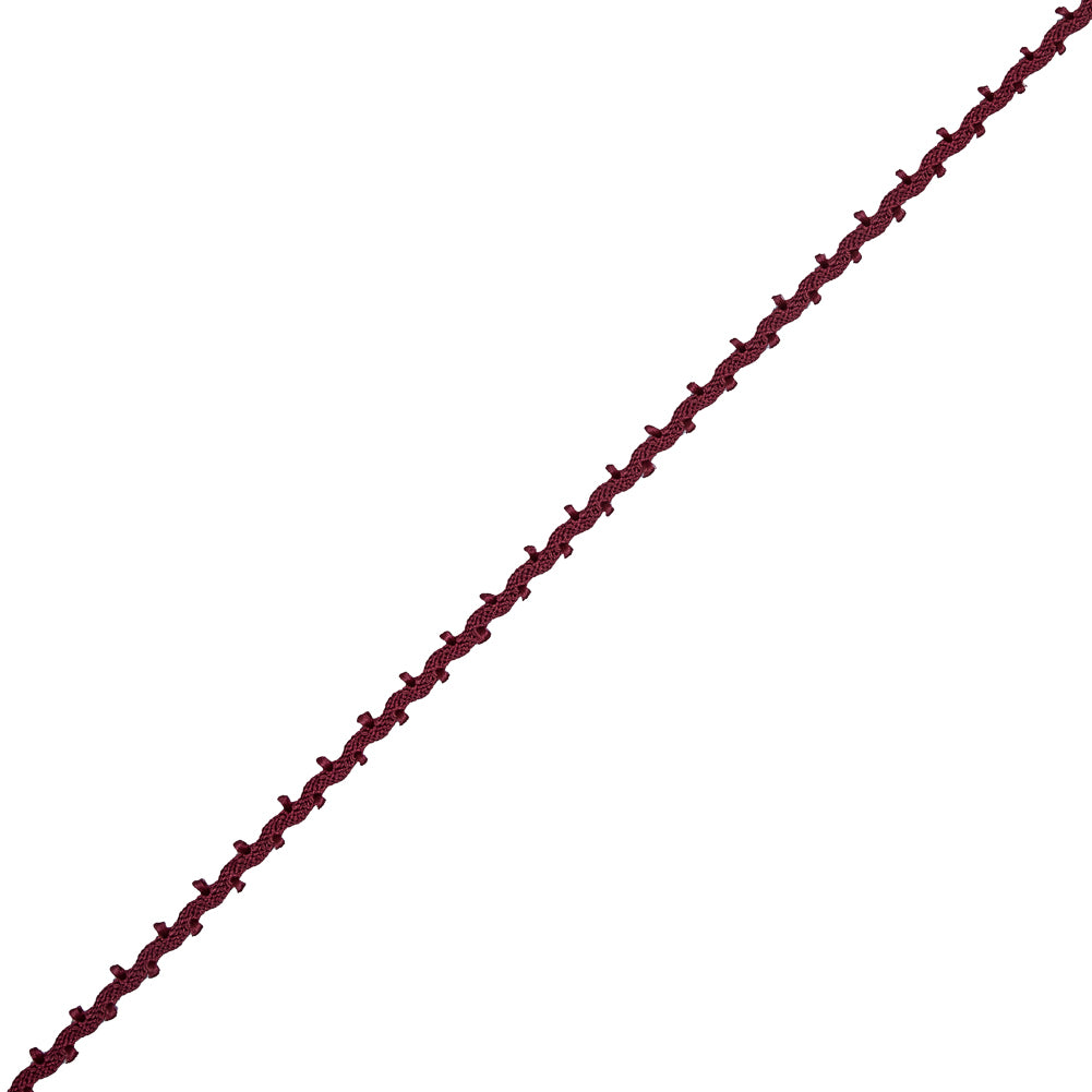 Wine European Crochet Trim - 0.25 Wine European Crochet Trim - 0.25