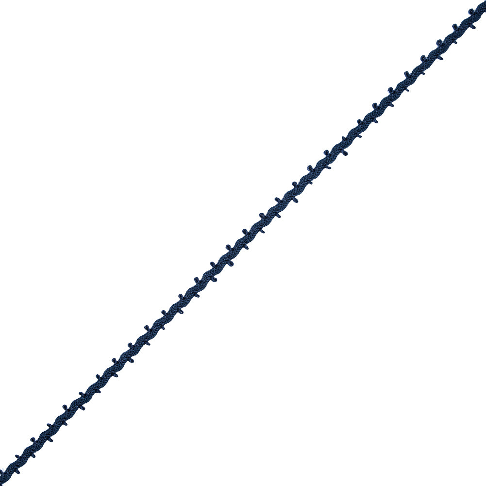 Navy European Crochet Trim - 0.25" Navy European Crochet Trim - 0.25"