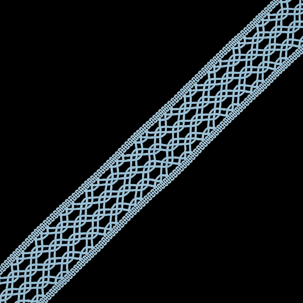 Light Blue European Crochet Trim - 2.25" Light Blue European Crochet Trim - 2.25"