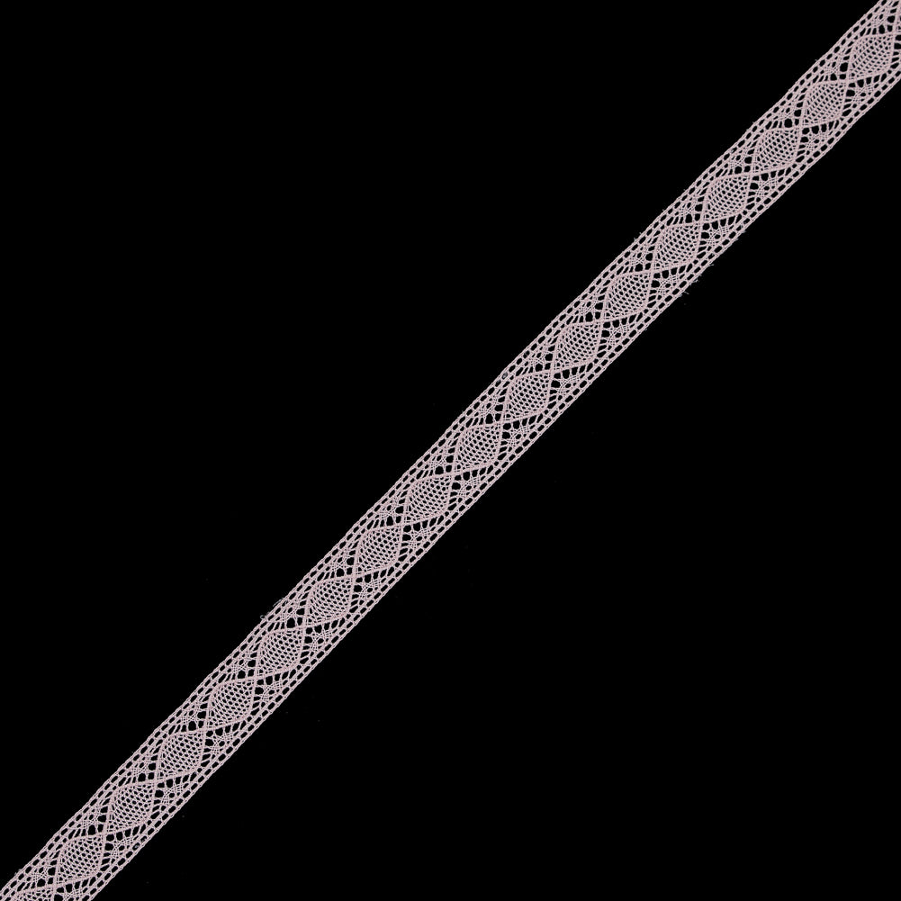 European Pink Diamonds Crochet Lace Cotton Trimming - 3/4" European Pink Diamonds Crochet Lace Cotton Trimming - 3/4"