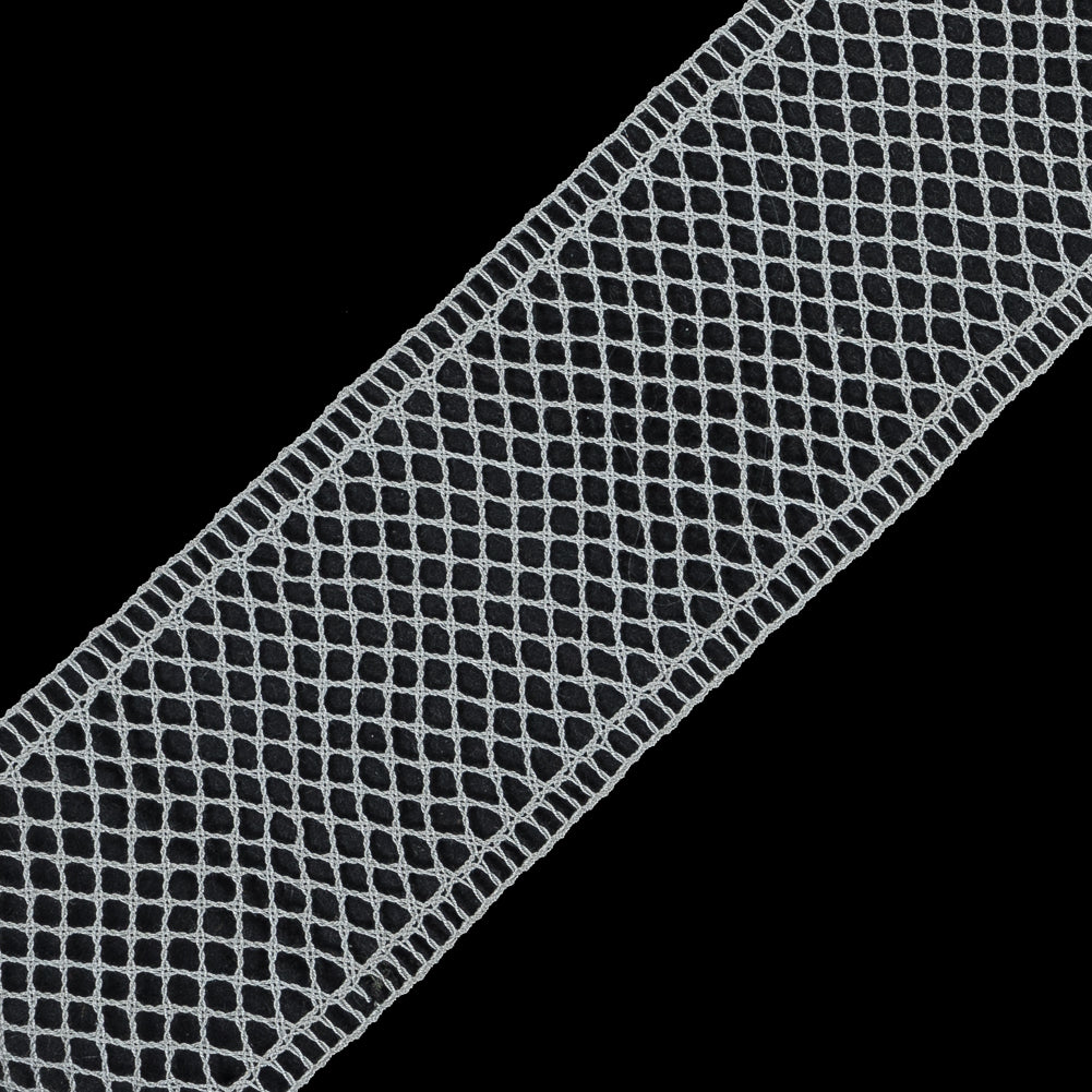 Off-White European Cotton Crochet Trim - 1.5" Detail Off-White European Cotton Crochet Trim - 1.5" Detail