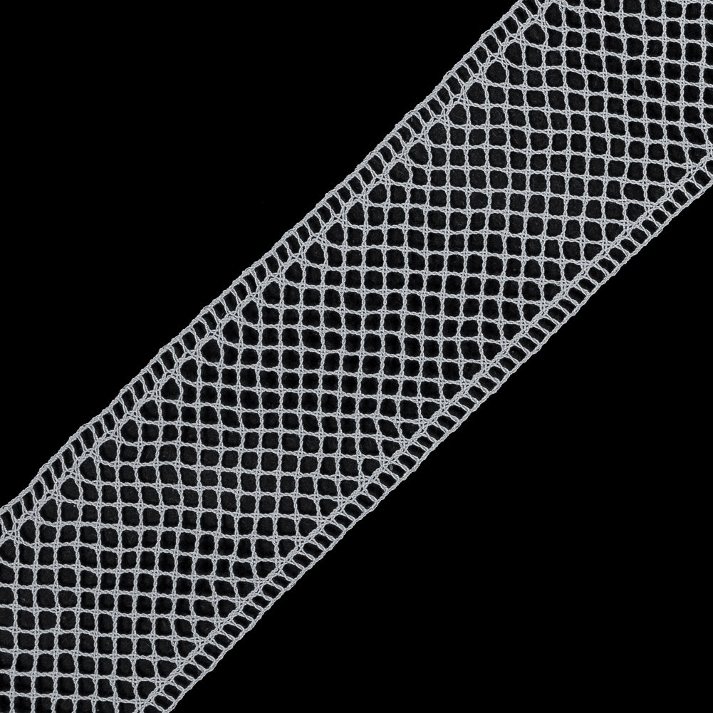 White European Cotton Crochet Trim - 1.5 - Detail White European Cotton Crochet Trim - 1.5 - Detail