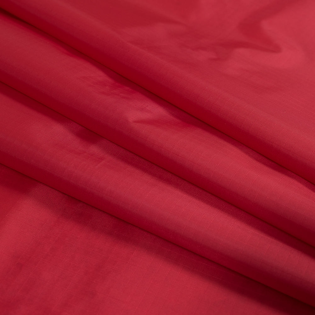 Red 70 Denier Square Nylon Ripstop - Detail Red 70 Denier Square Nylon Ripstop - Detail