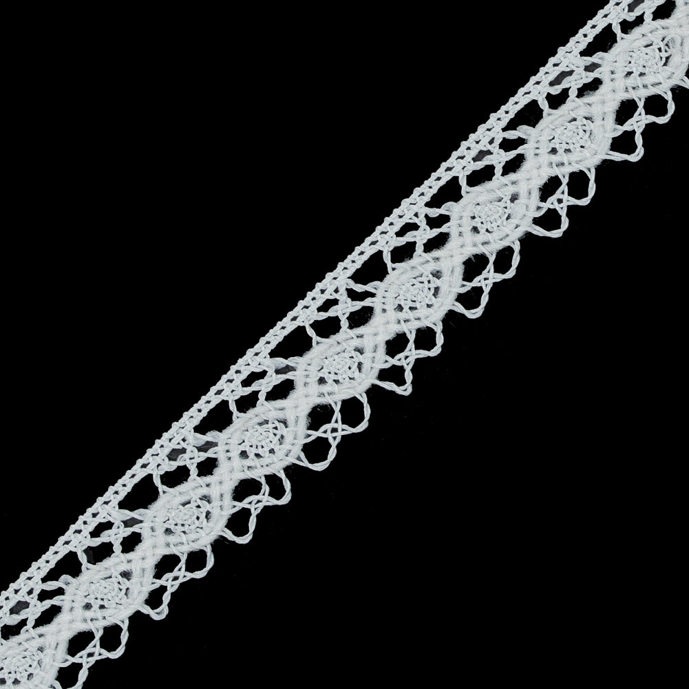 Off-White European Crochet Trim - 0.75 - Detail Off-White European Crochet Trim - 0.75 - Detail