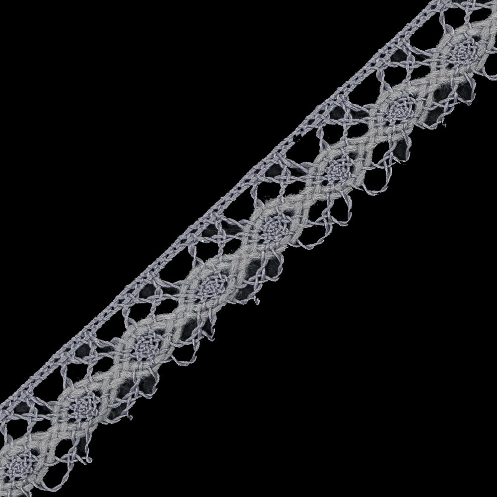 Silver European Crochet Trim - 0.75 - Detail