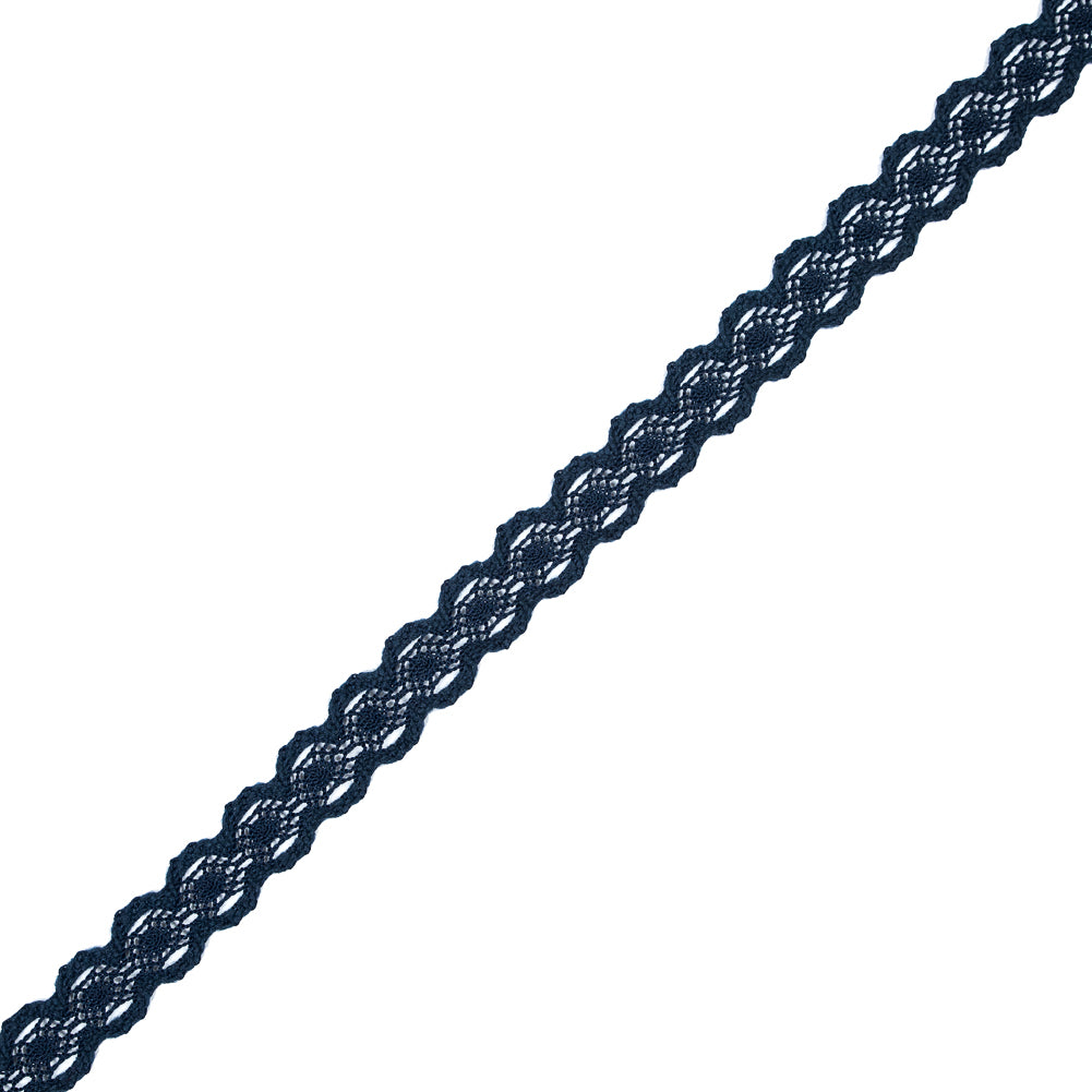 Navy European Crochet Trim - 0.875 Navy European Crochet Trim - 0.875