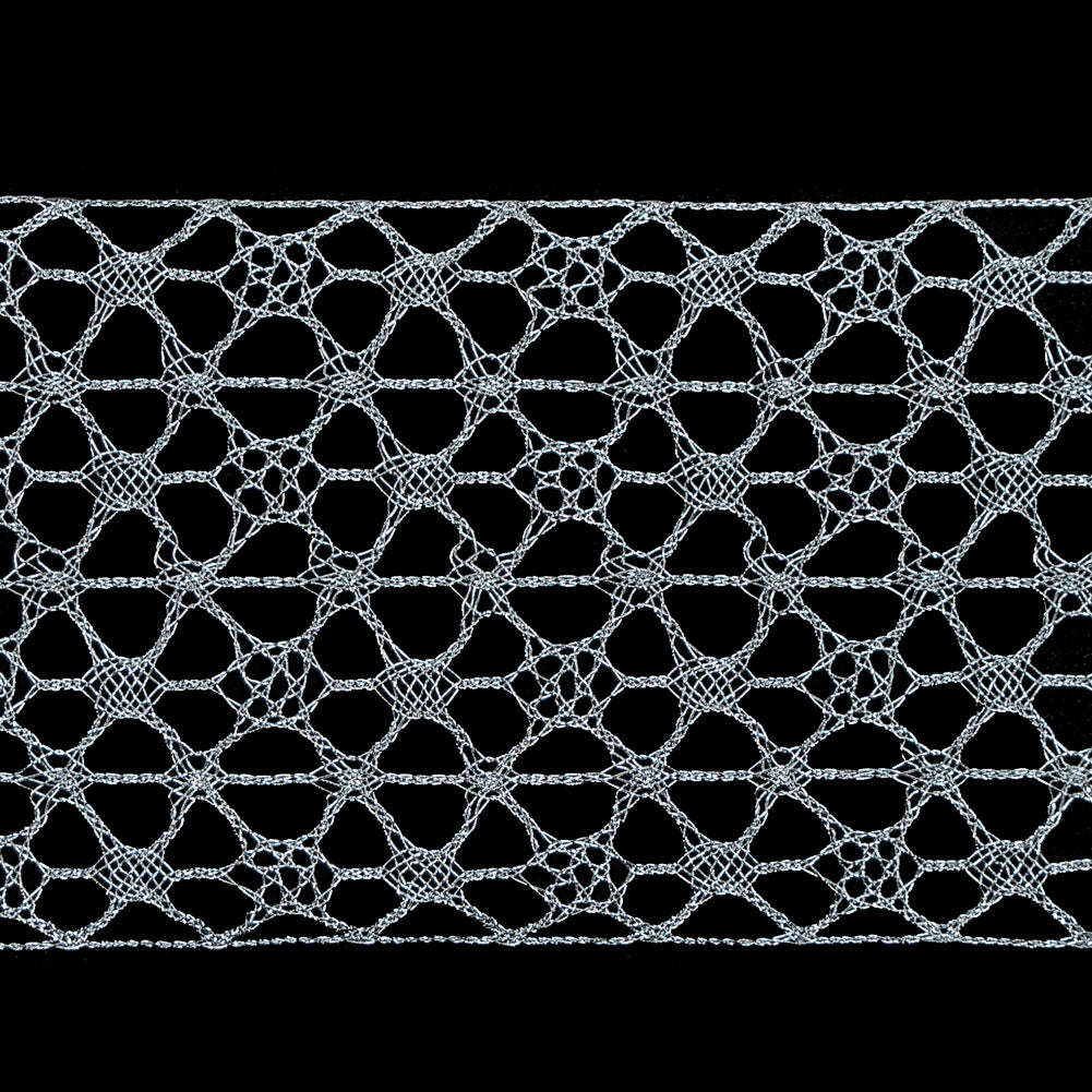 Silver European Metallic Trim - 3" Detail Silver European Metallic Trim - 3" Detail