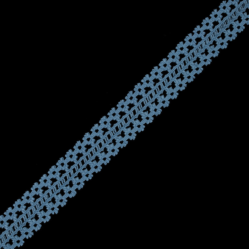 Colonial Blue European Crochet Trim - 1.5" Colonial Blue European Crochet Trim - 1.5"