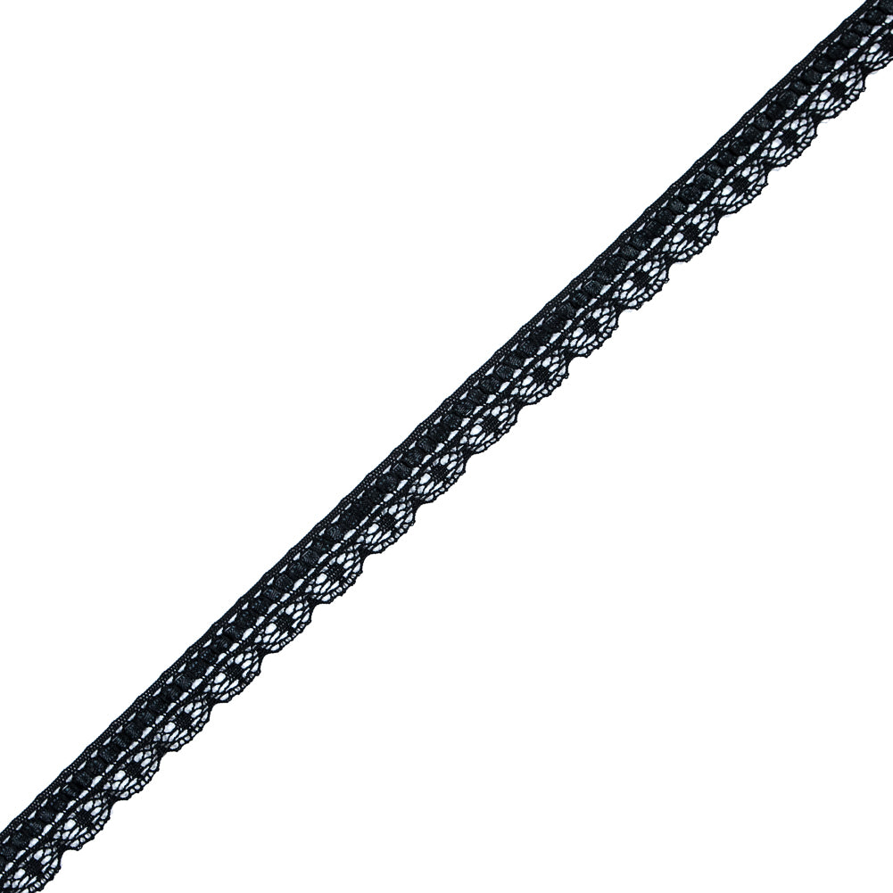 Black European Crochet Trim - 0.75" Black European Crochet Trim - 0.75"